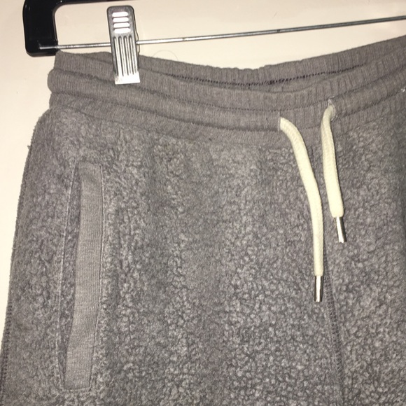Grey Sweats w Fuzzy Outside - Picture 2 of 3